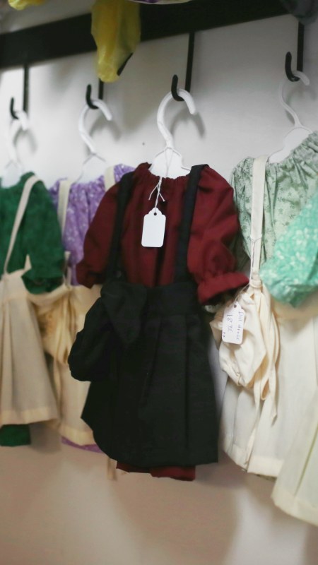Amish Children's clothes for sale at Valley View Cheese shop